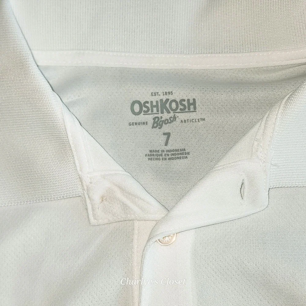 OshKosh 3pc Bundle Boys Size 7 NWT Polo Shirt Chino‎ Shorts Summer Vacation
